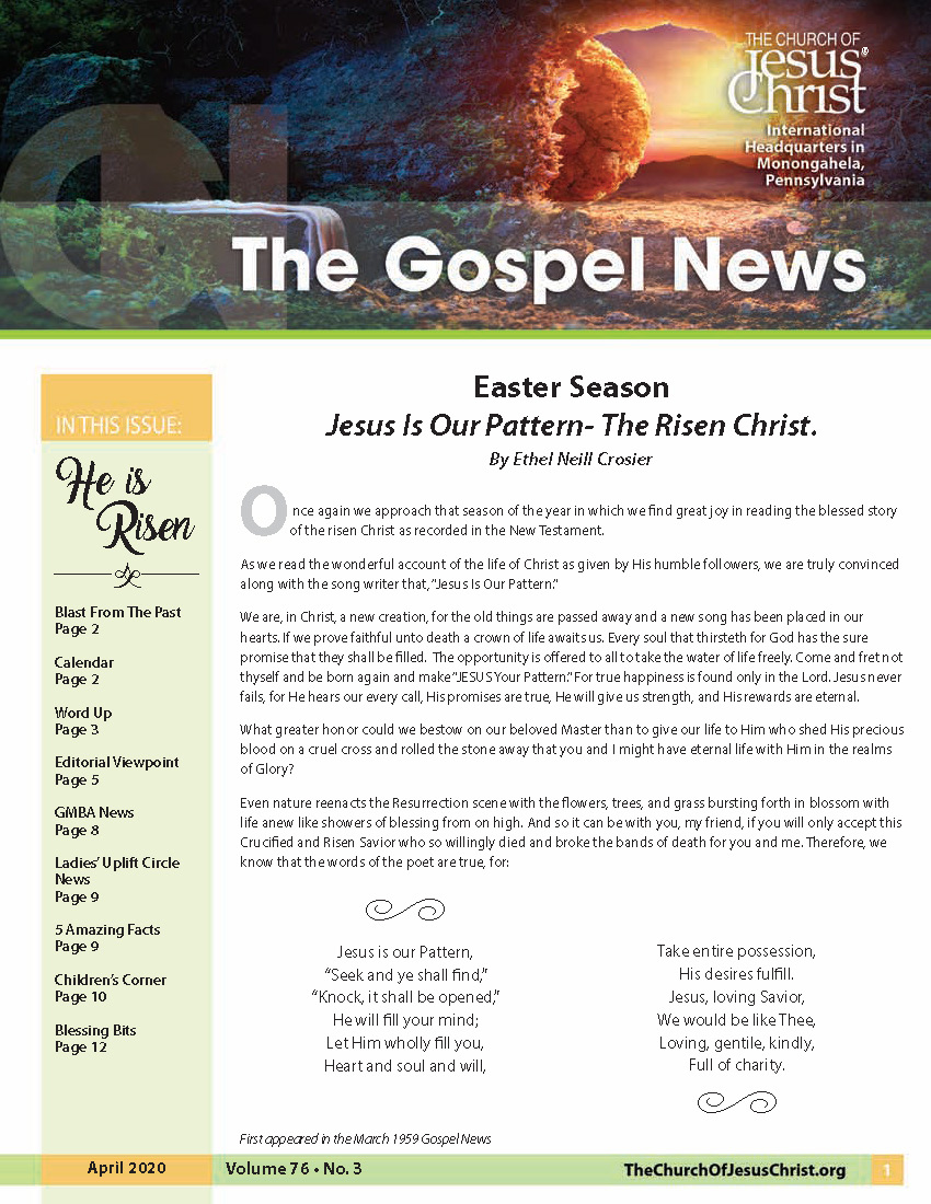 January 2020 newsletter cover