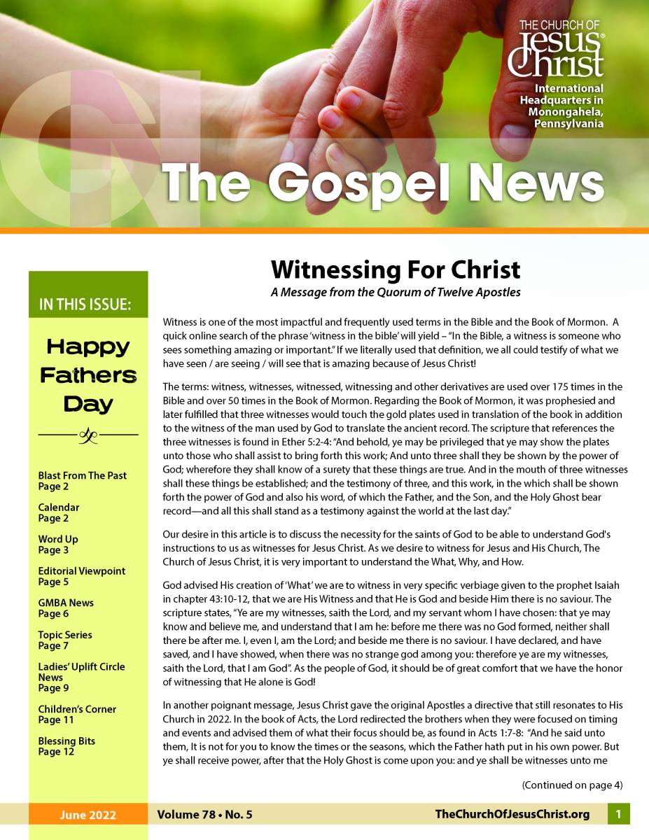 Gospel News June 2022