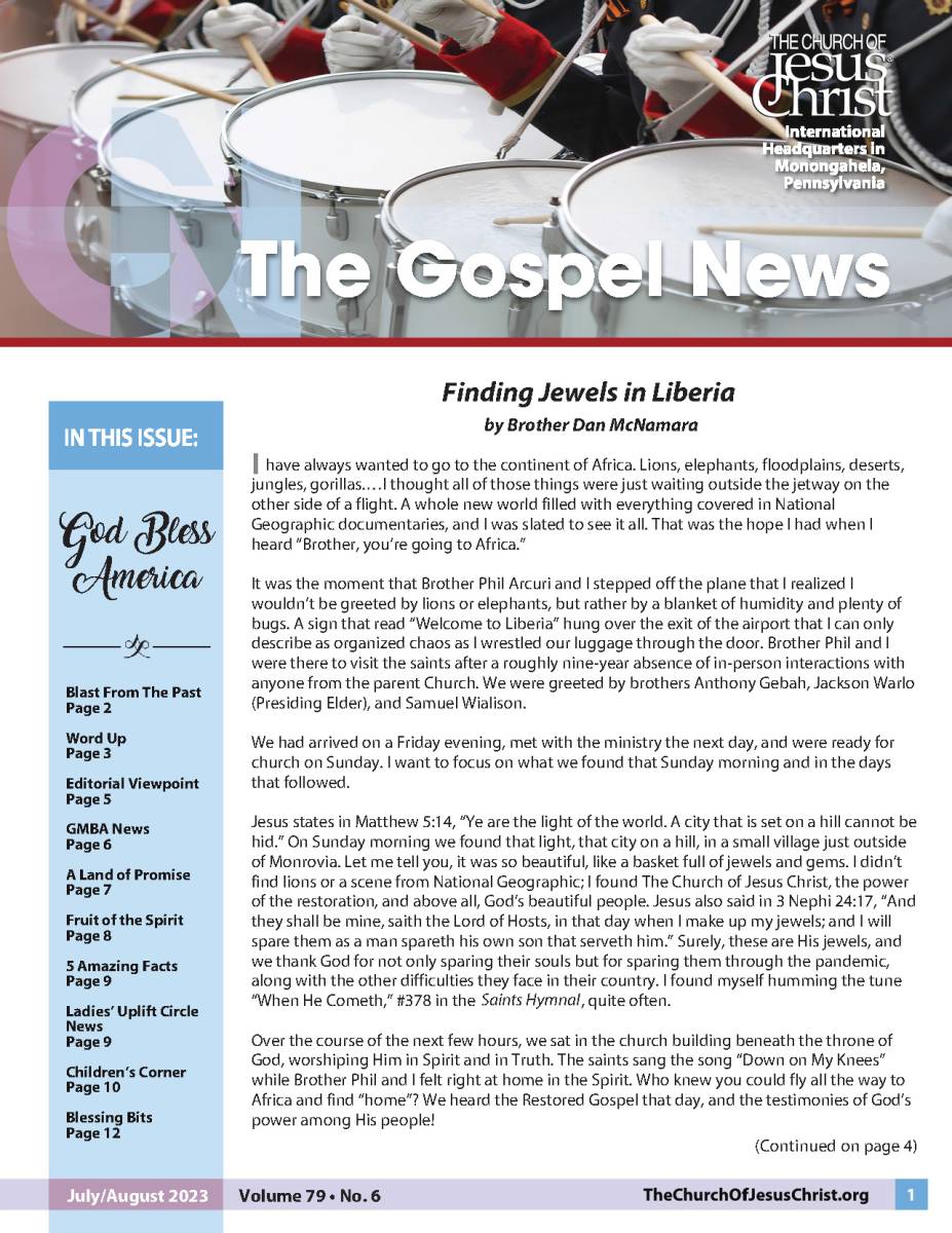 Gospel News July 2020 cover