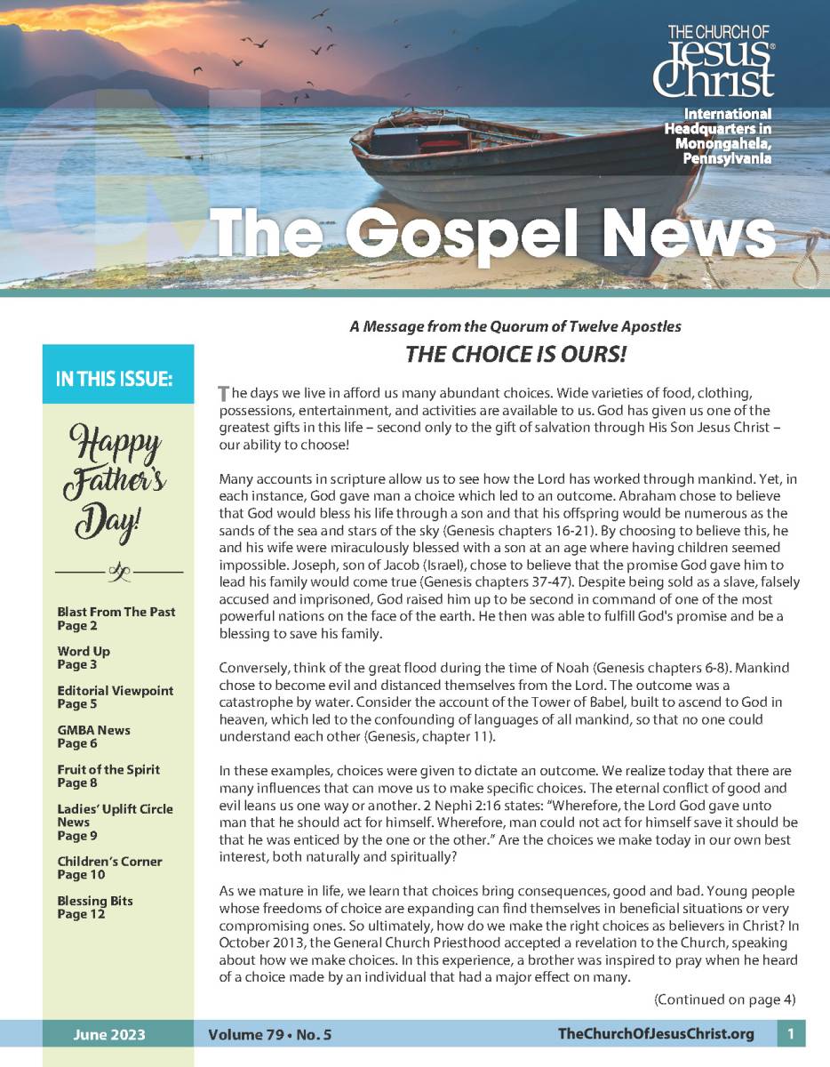 Gospel News June 2023 Cover