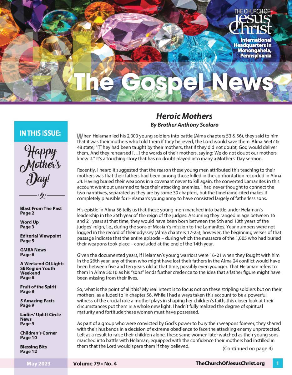 Gospel News May 2023 Cover