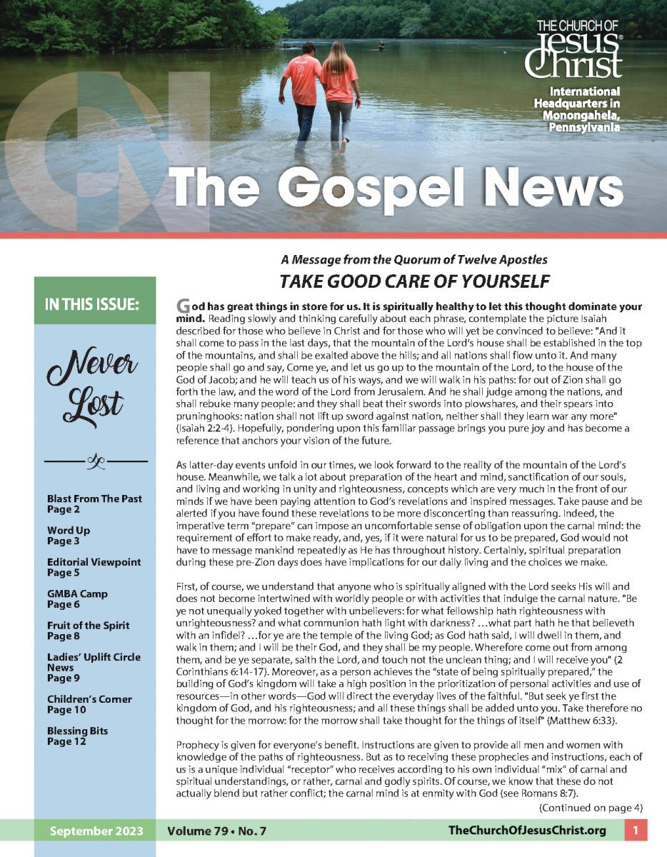 September 2023 Gospel News Cover