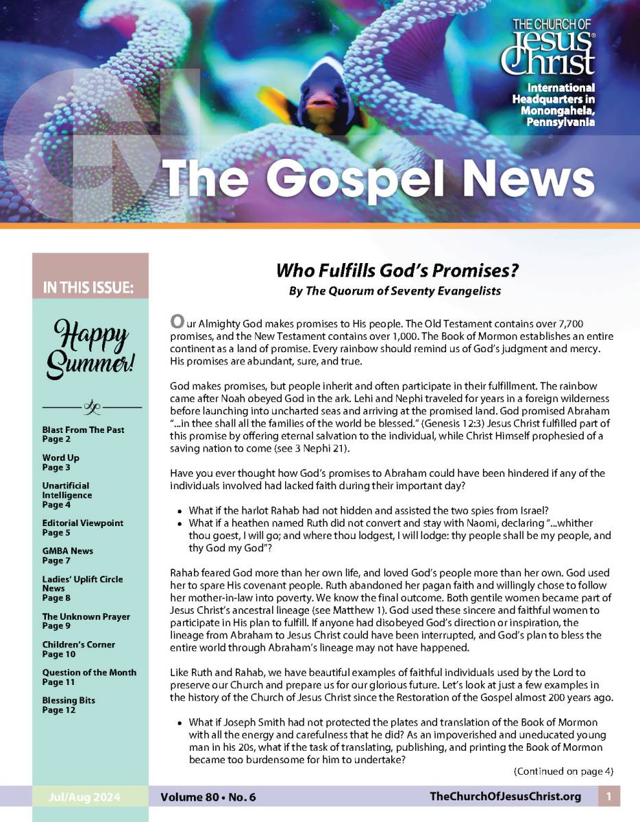 Gospel News July 2020 cover