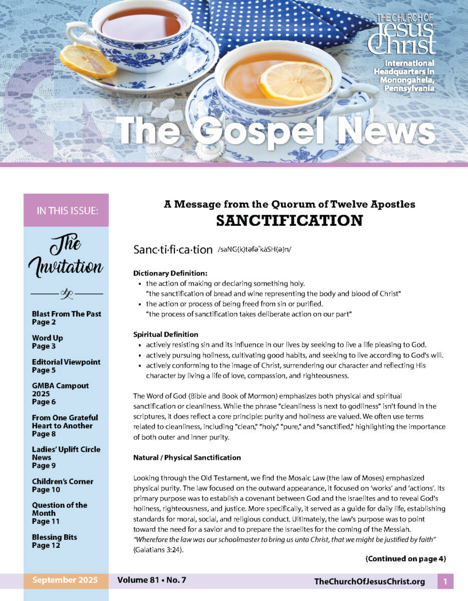 Gospel News September 2025 Cover