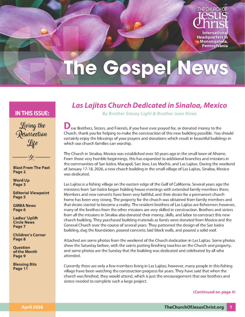 Gospel News April 2026 Cover