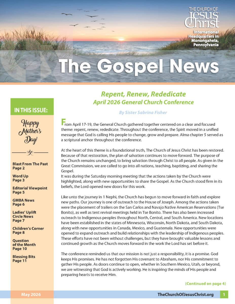 Gospel News May 2025 Cover