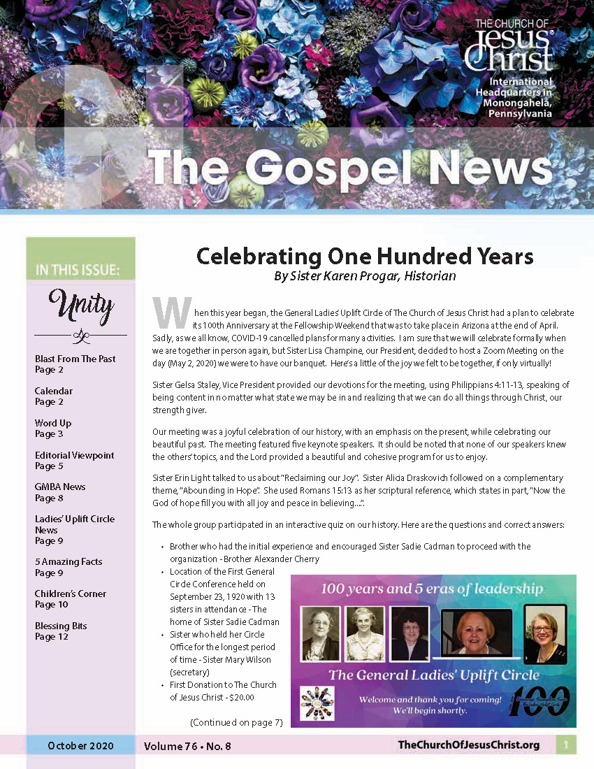 January 2020 newsletter cover
